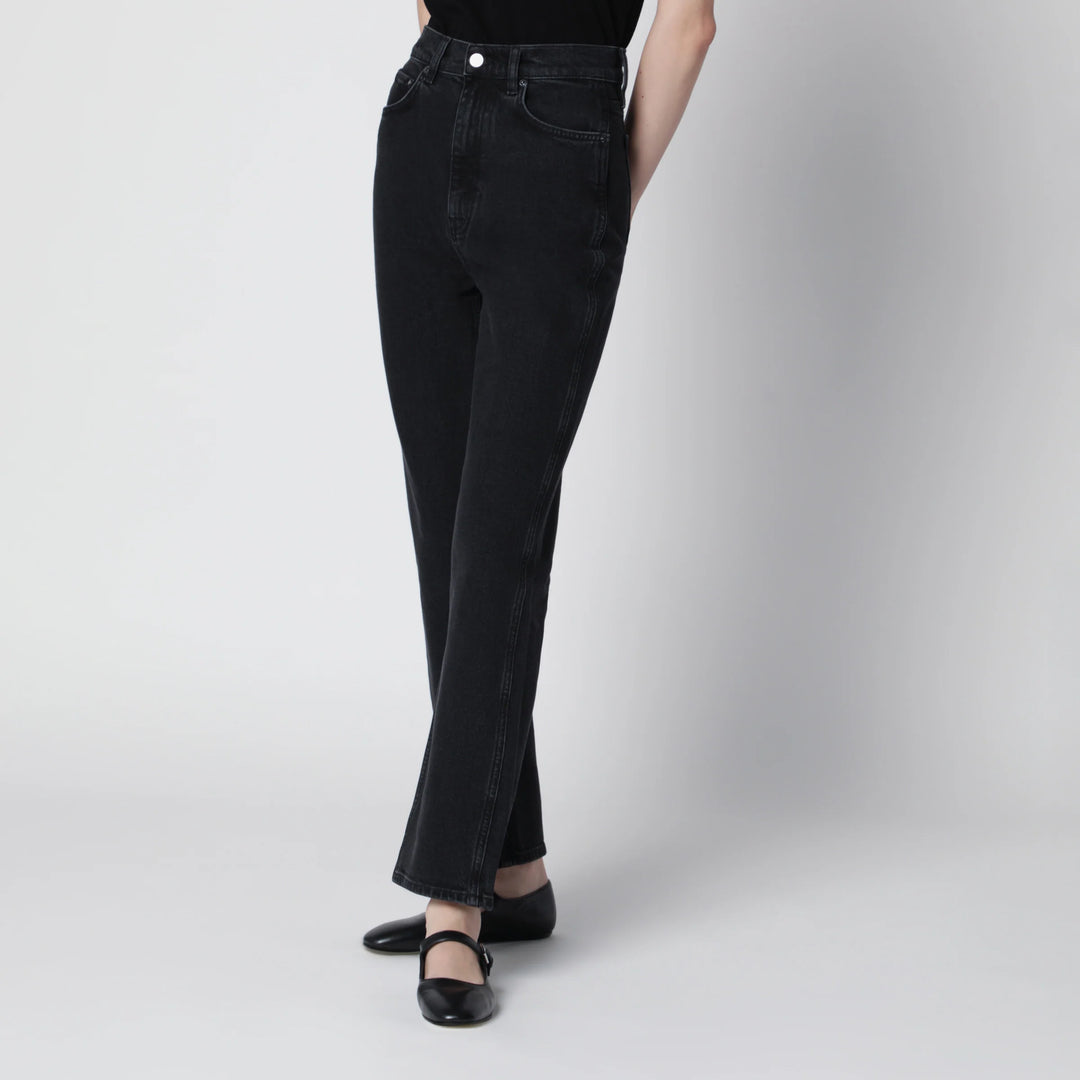 ANINE BING - Jane high-rise slim jeans in vintage black denim