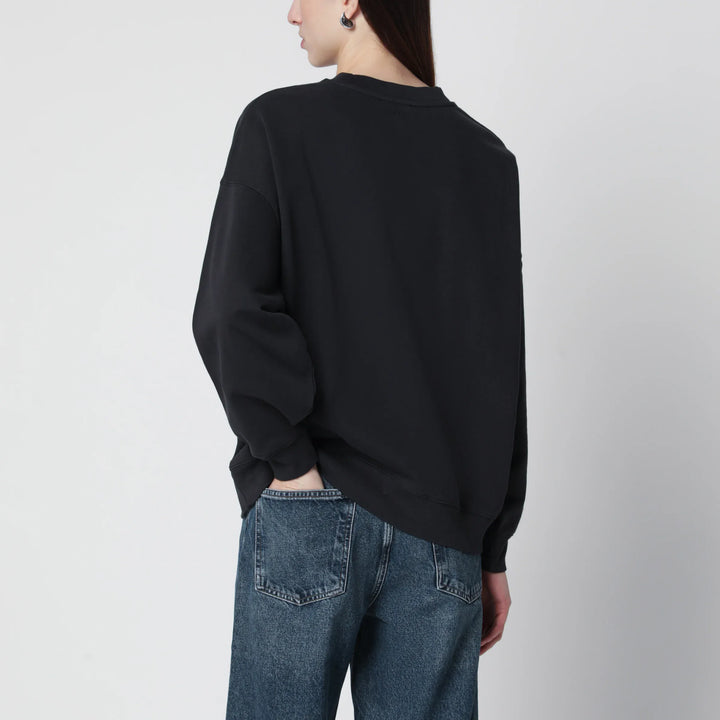 ANINE BING - Miles Collegiate cotton sweatshirt vintage black