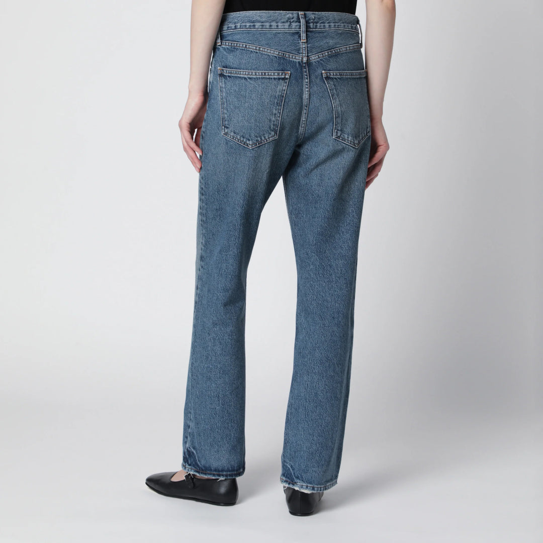 AGOLDE - Lana straight-leg jeans in indigo denim