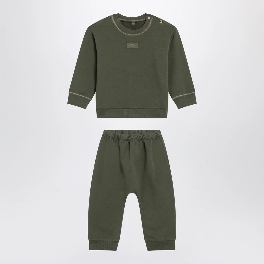 Teddy &amp; Minou - Moss green two-piece cotton suit