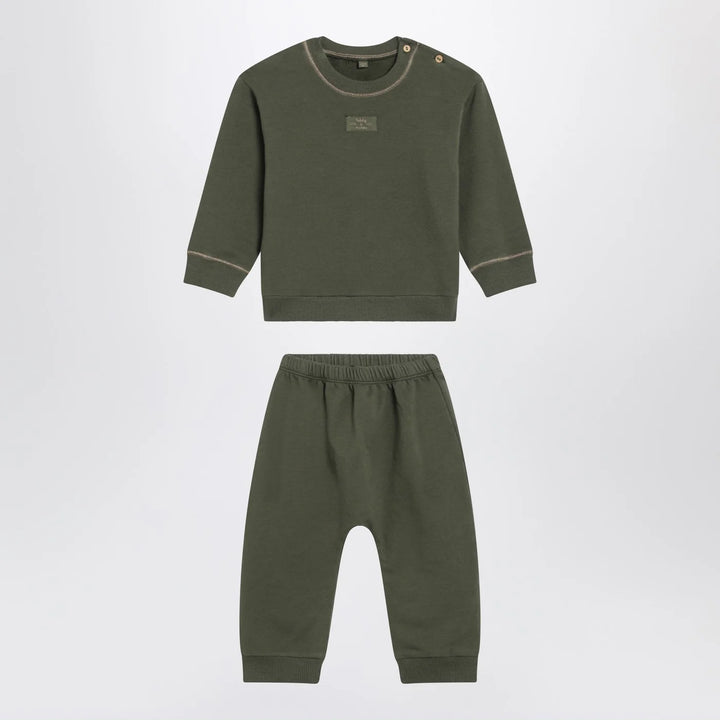 Teddy &amp; Minou - Moss green two-piece cotton suit