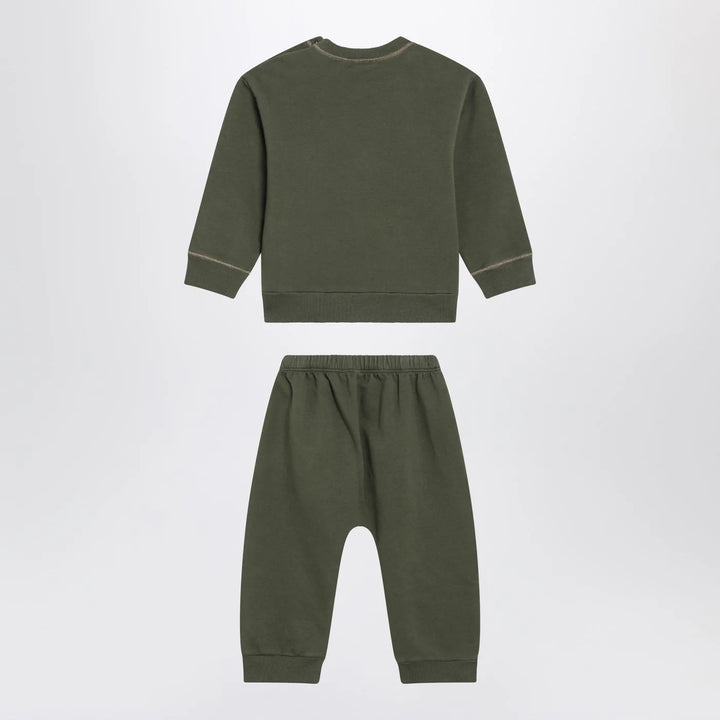 Teddy &amp; Minou - Moss green two-piece cotton suit