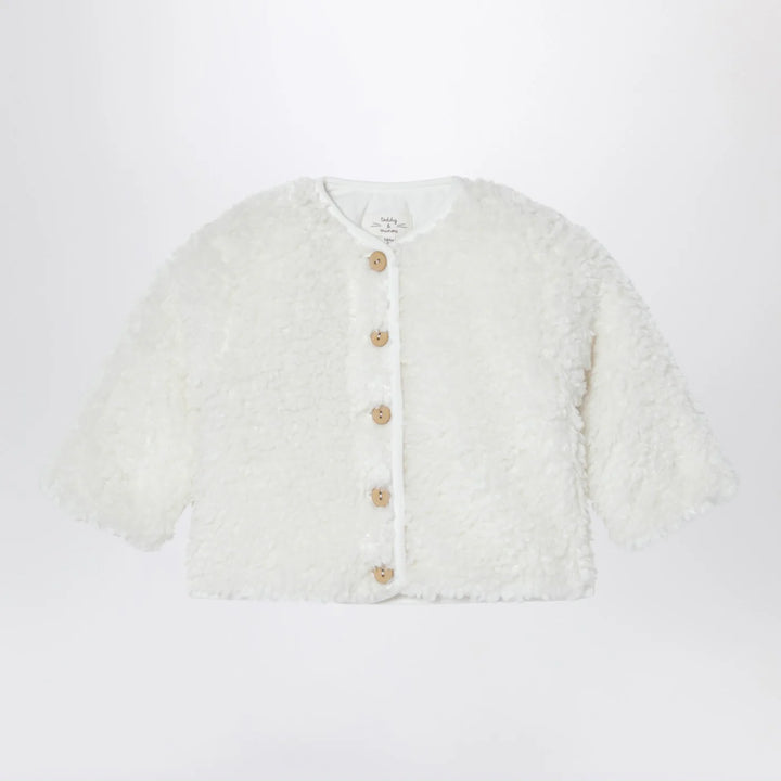 Teddy &amp; Minou - Milk-white shearling-effect jacket
