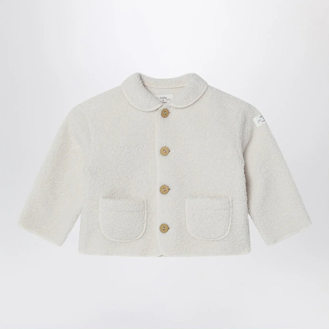 Teddy &amp; Minou - Ivory teddy-fabric jacket Brand Apparel &amp; Accessories > Clothing > Outerwear > Coats &amp; Jackets 36M