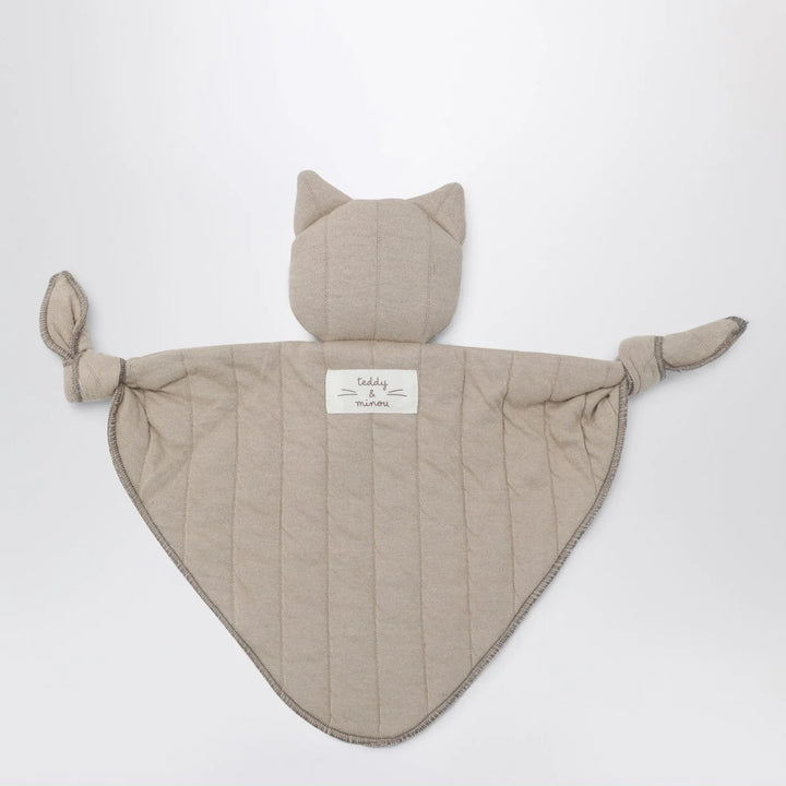 Teddy &amp; Minou - Beige gauze doudou with kitten