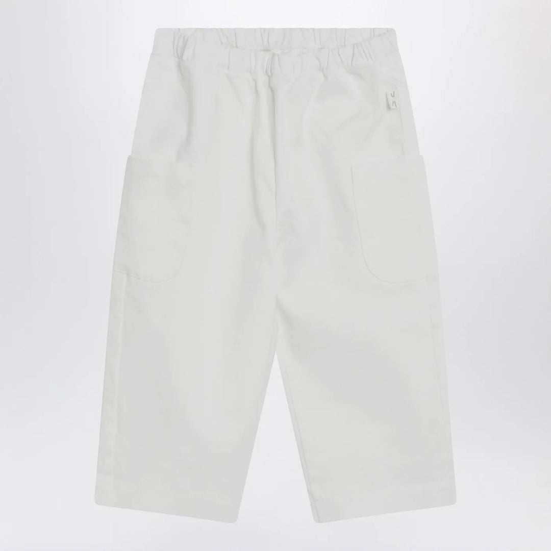 Teddy &amp; Minou - Milky white cotton trousers