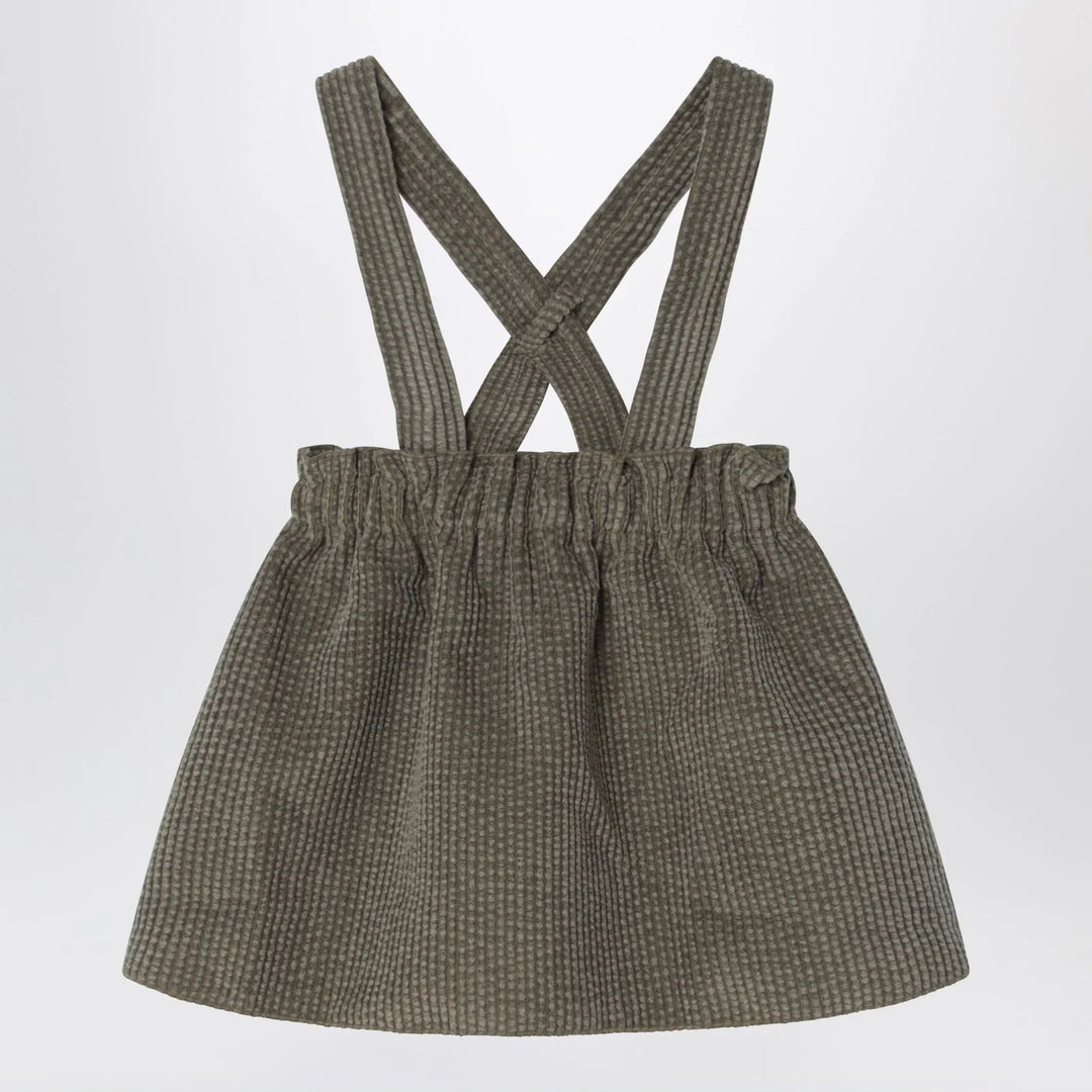 Teddy &amp; Minou - Moss green ribbed overalls