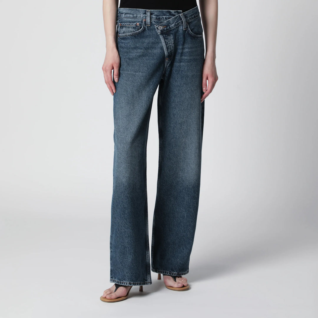 AGOLDE - Arc Criss Cross jeans in dark indigo denim Brand Apparel & Accessories > Clothing > Pants 23
