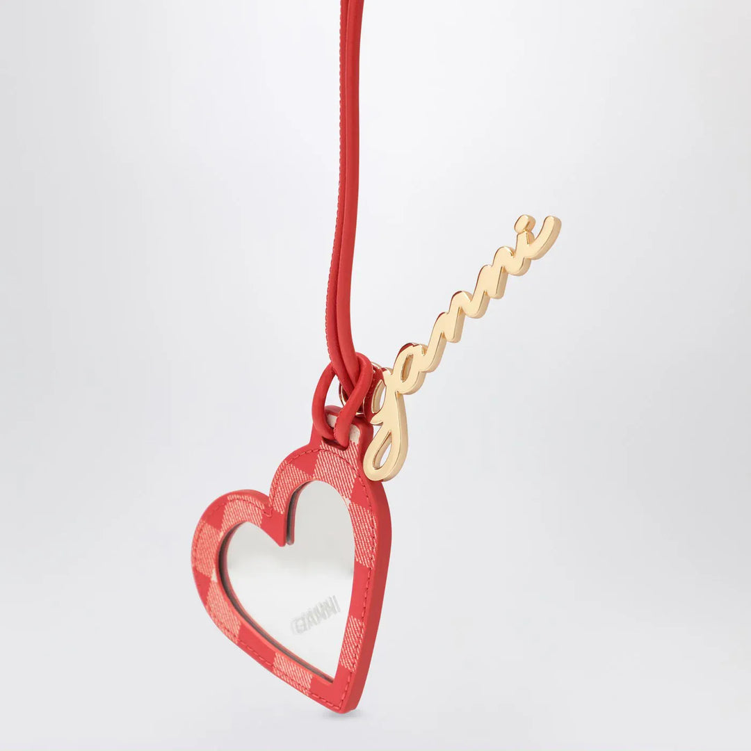 GANNI - Heart-shaped mirror Bou red Brand Apparel &amp; Accessories TU
