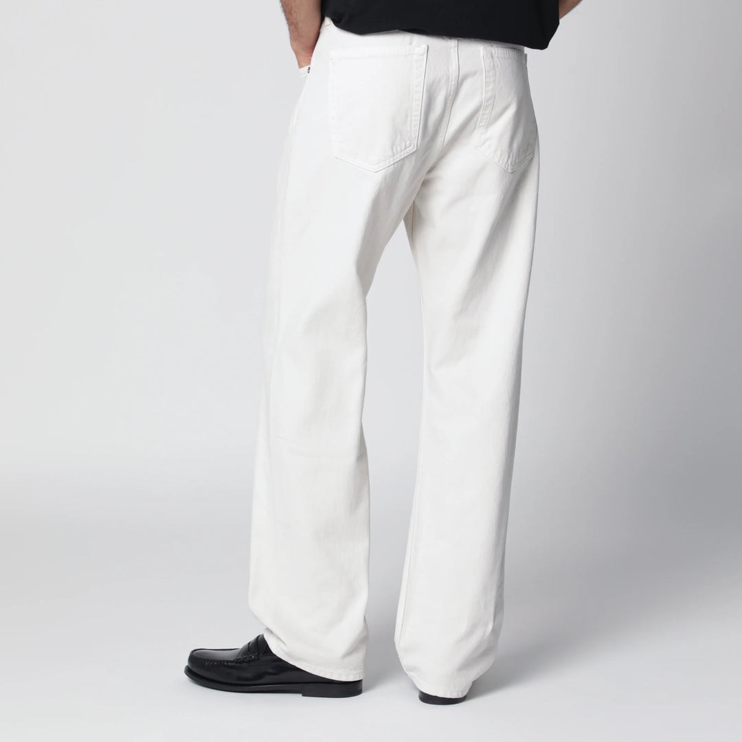 AGOLDE - White trousers in regenerated denim