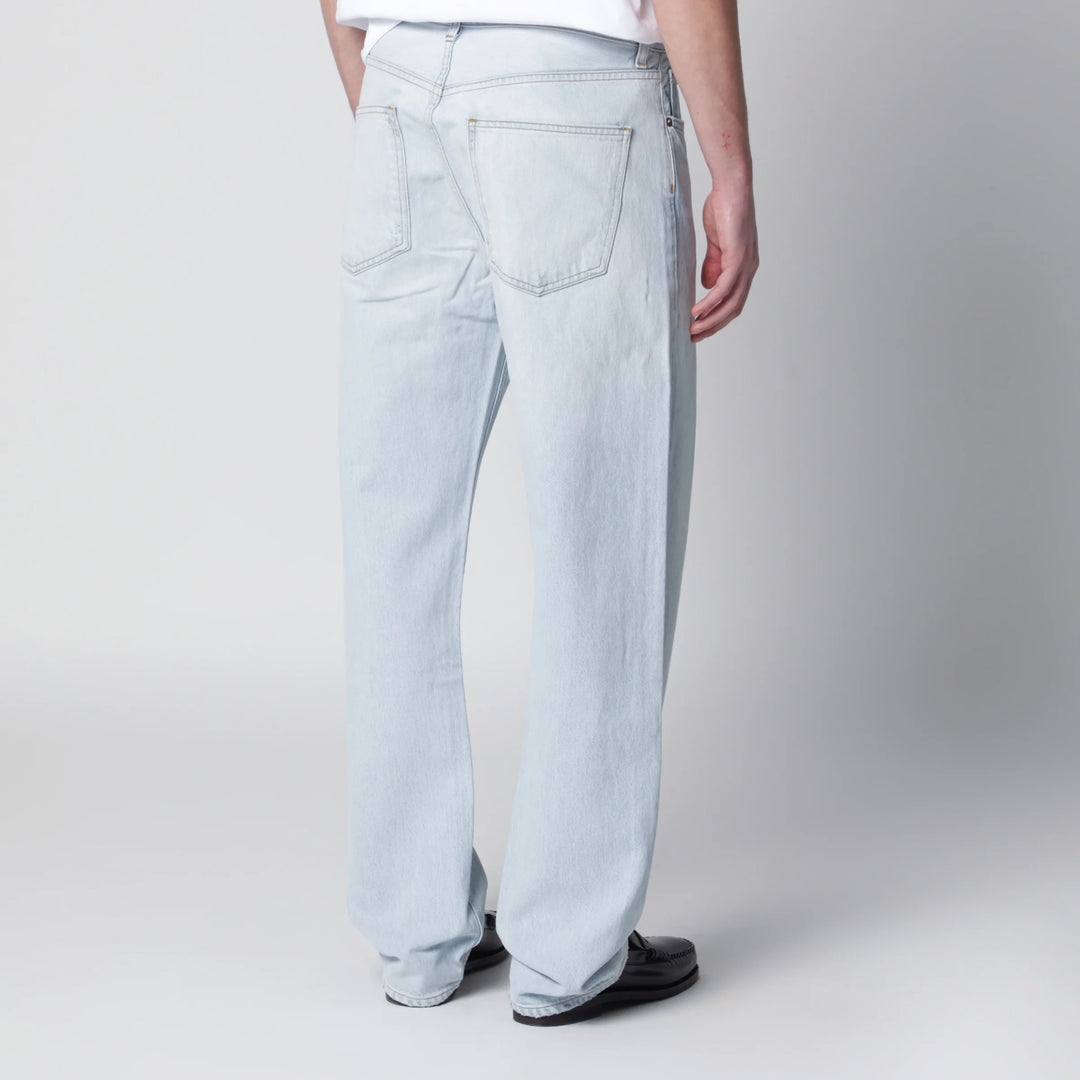 AGOLDE - 90s straight-leg mid-rise jeans in light blue denim