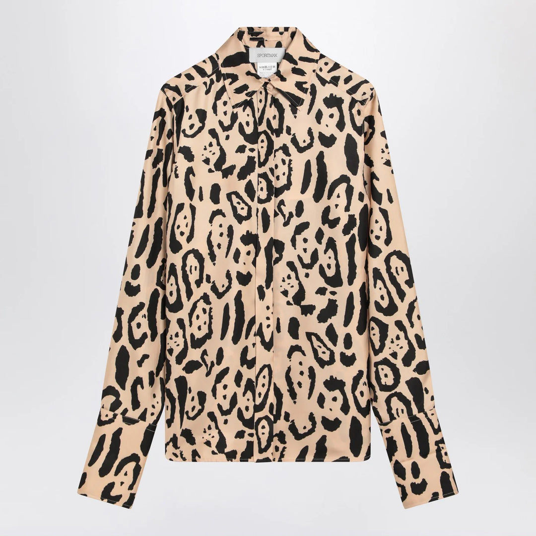 Sportmax - Silk animal print shirt