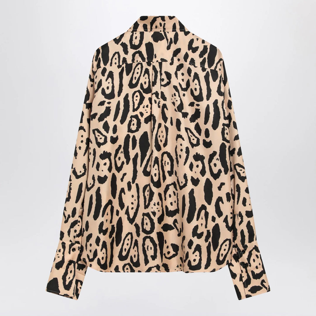 Sportmax - Silk animal print shirt