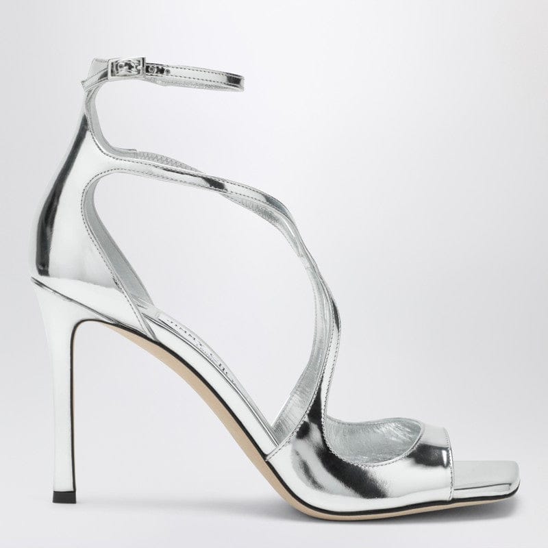 Shoes Jimmy Choo - Azia 95 metallic silver sandals - 37,5 IT Brand