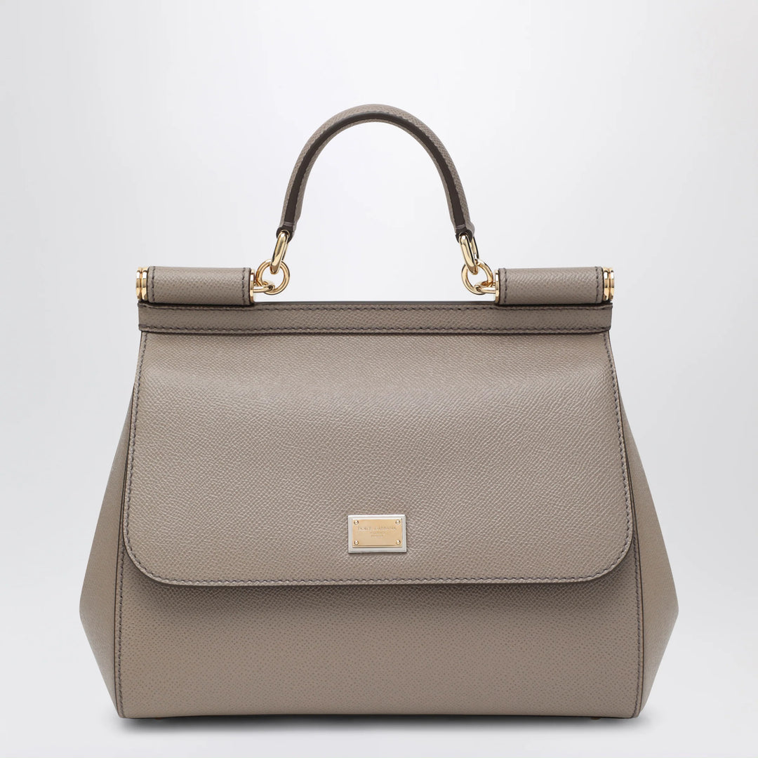 Dolce&amp;Gabbana - Large mud colour Sicily Hand Bag