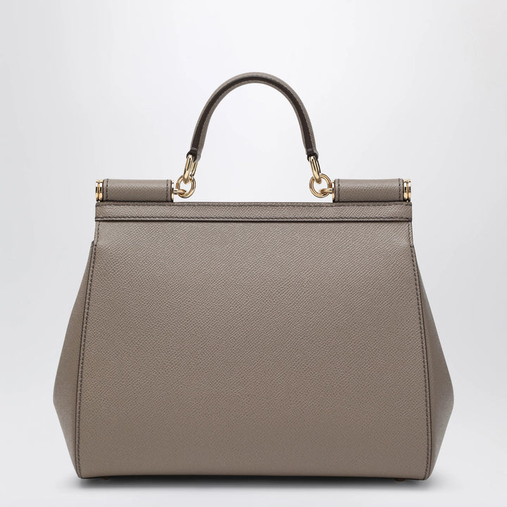 Dolce&amp;Gabbana - Large mud colour Sicily Hand Bag