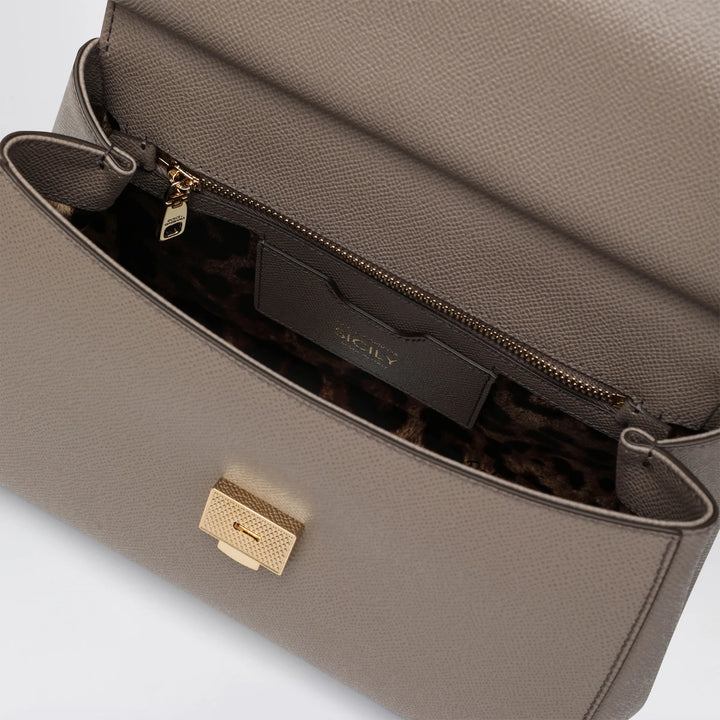 Dolce&amp;Gabbana - Large mud colour Sicily Hand Bag