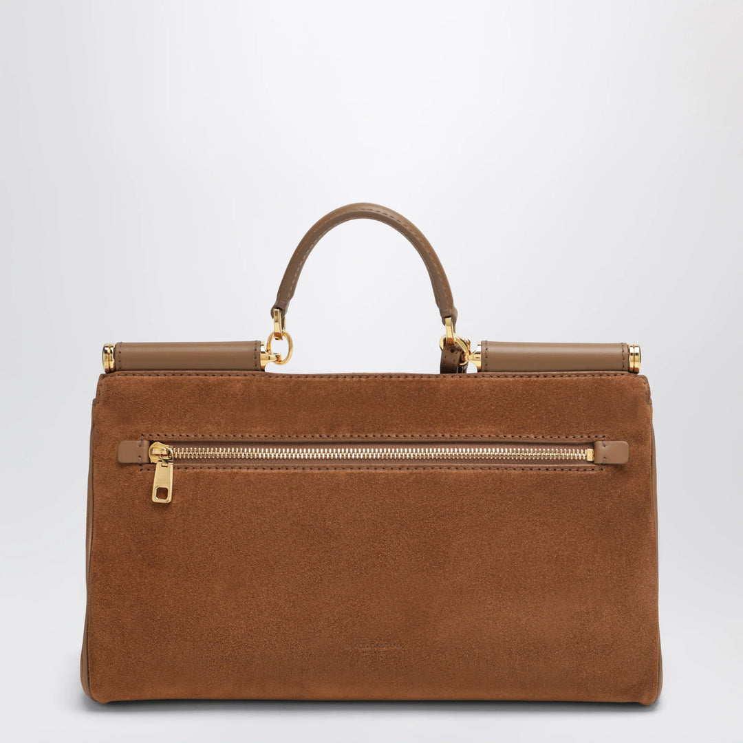 Dolce&amp;Gabbana - Medium My Sicily Bag in Camel Suede Leather