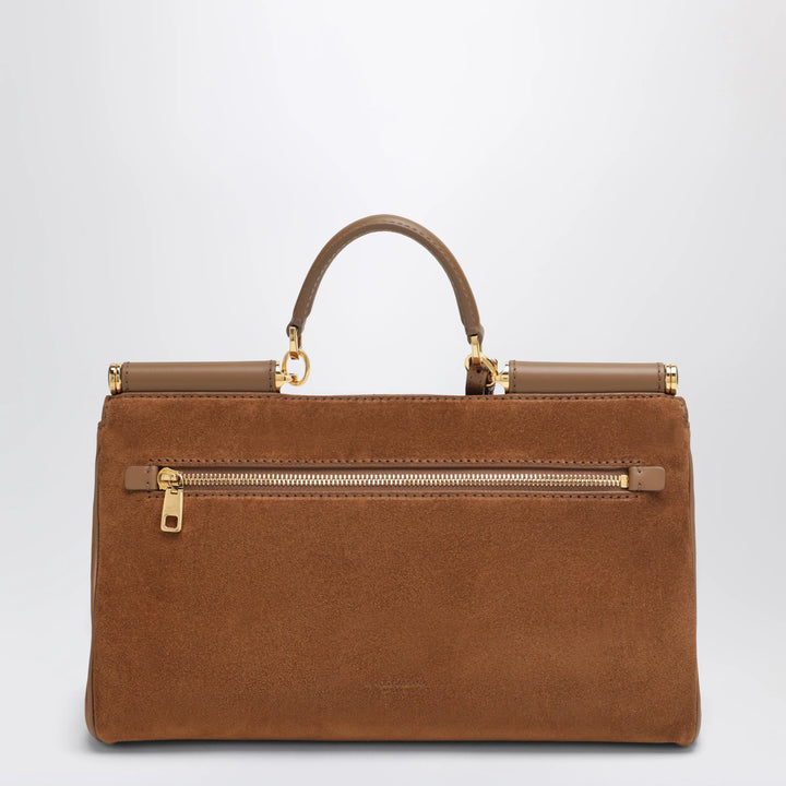 Dolce&amp;Gabbana - Medium My Sicily Bag in Camel Suede Leather