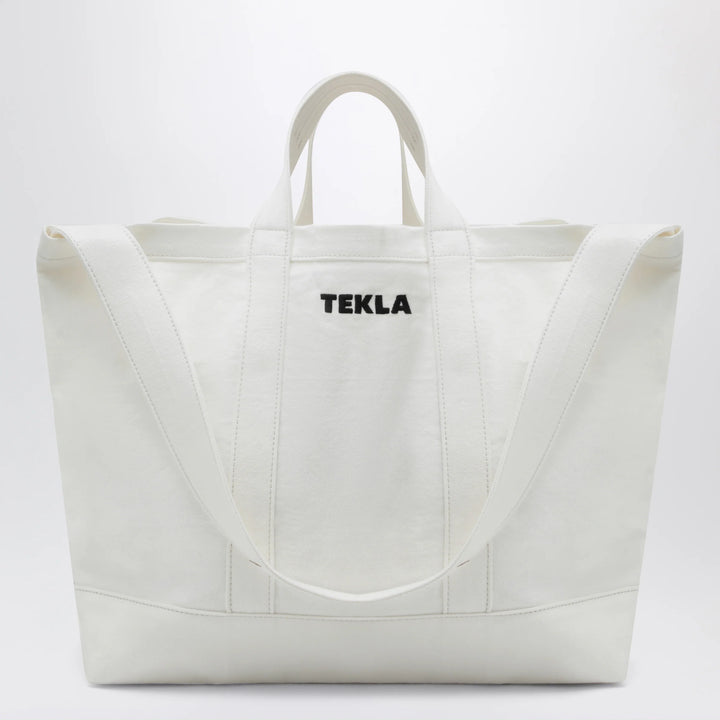 Tekla - White cotton beach bag