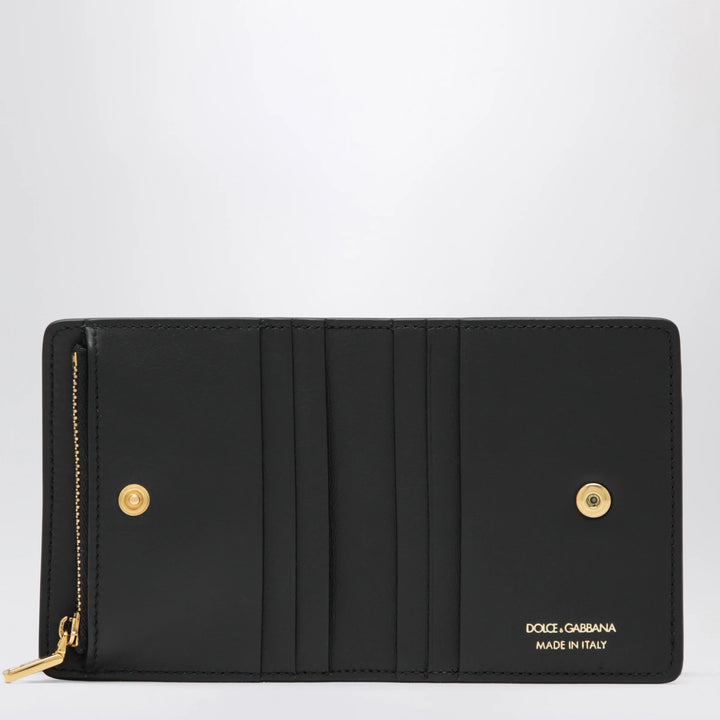 Dolce&amp;Gabbana - Black leather wallet with DG logo