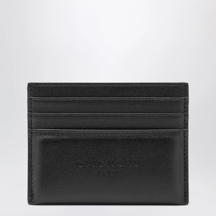 Givenchy - Black leather card holder with logo