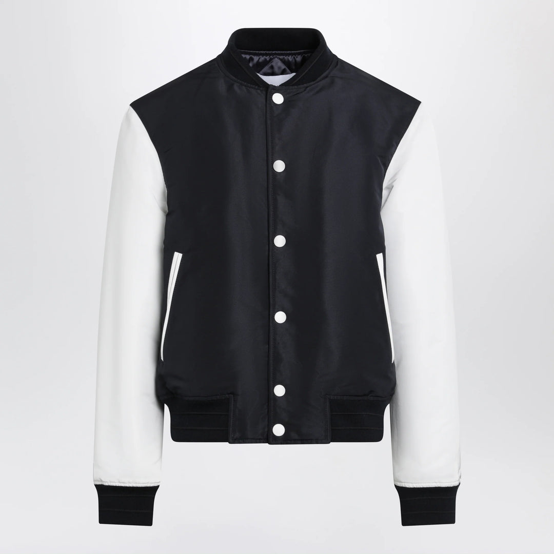 Givenchy - Navy/White Satin Varsity Jacket