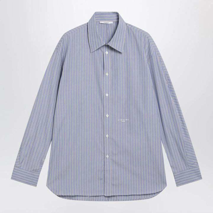 Givenchy - White/blue striped poplin shirt