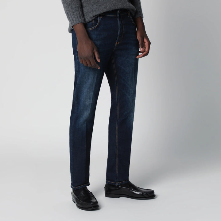 PT Torino Denim - Dark blue washed jeans