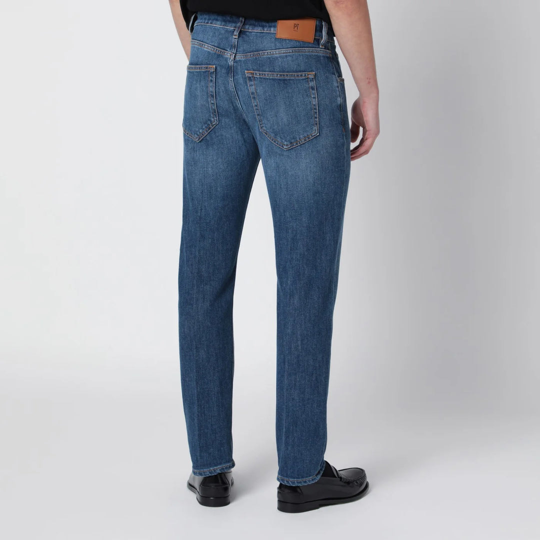 PT Torino Denim - Medium blue slim jeans