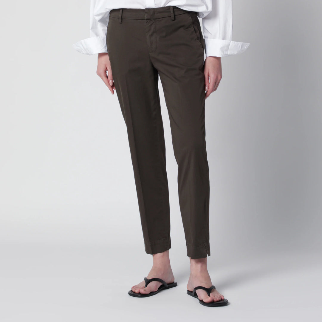PT Torino - Brown cotton trousers