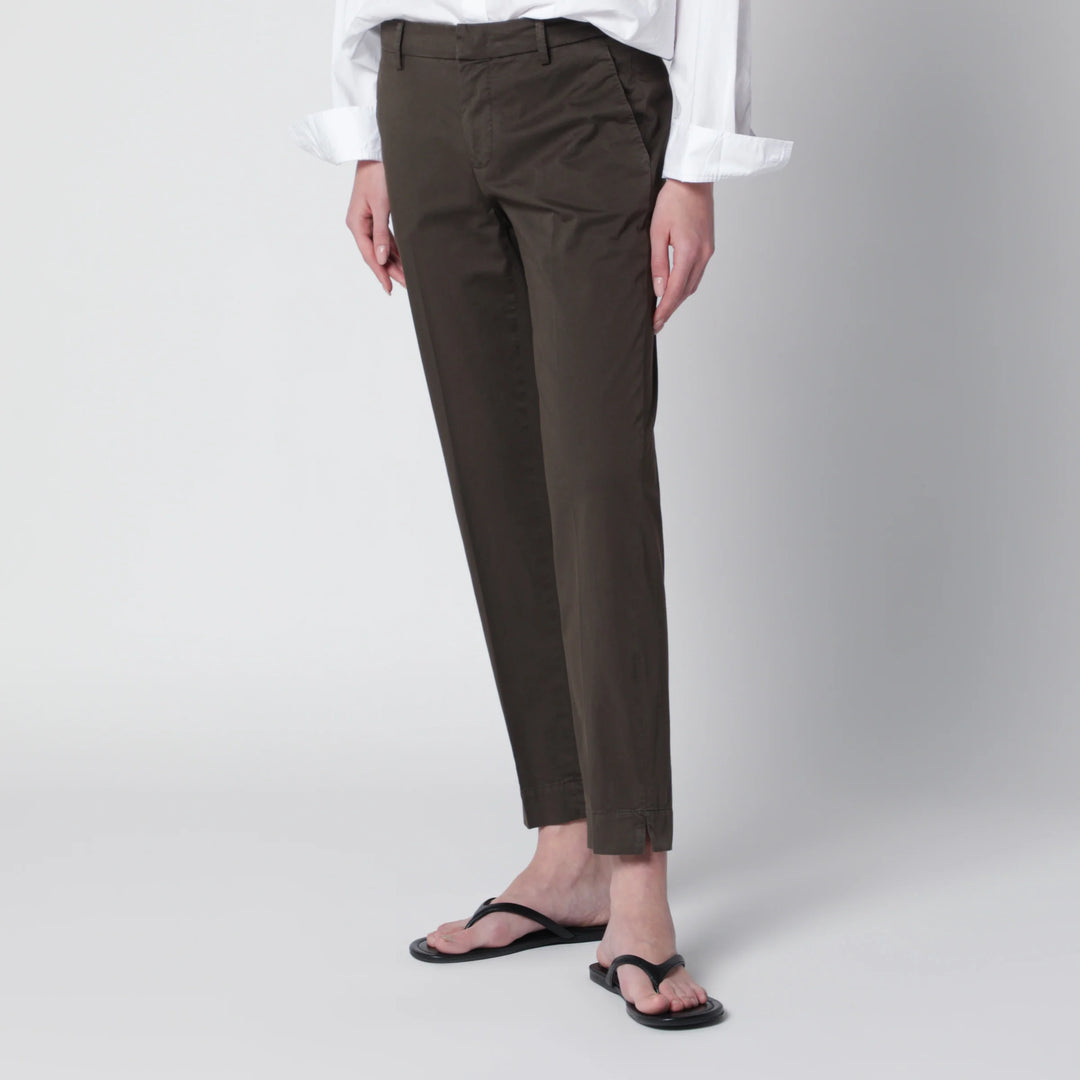 PT Torino - Brown cotton trousers
