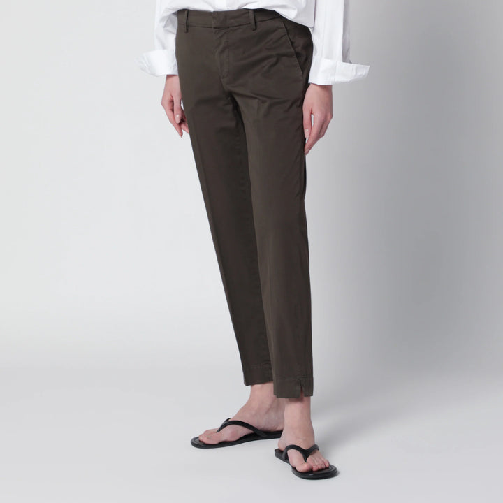 PT Torino - Brown cotton trousers