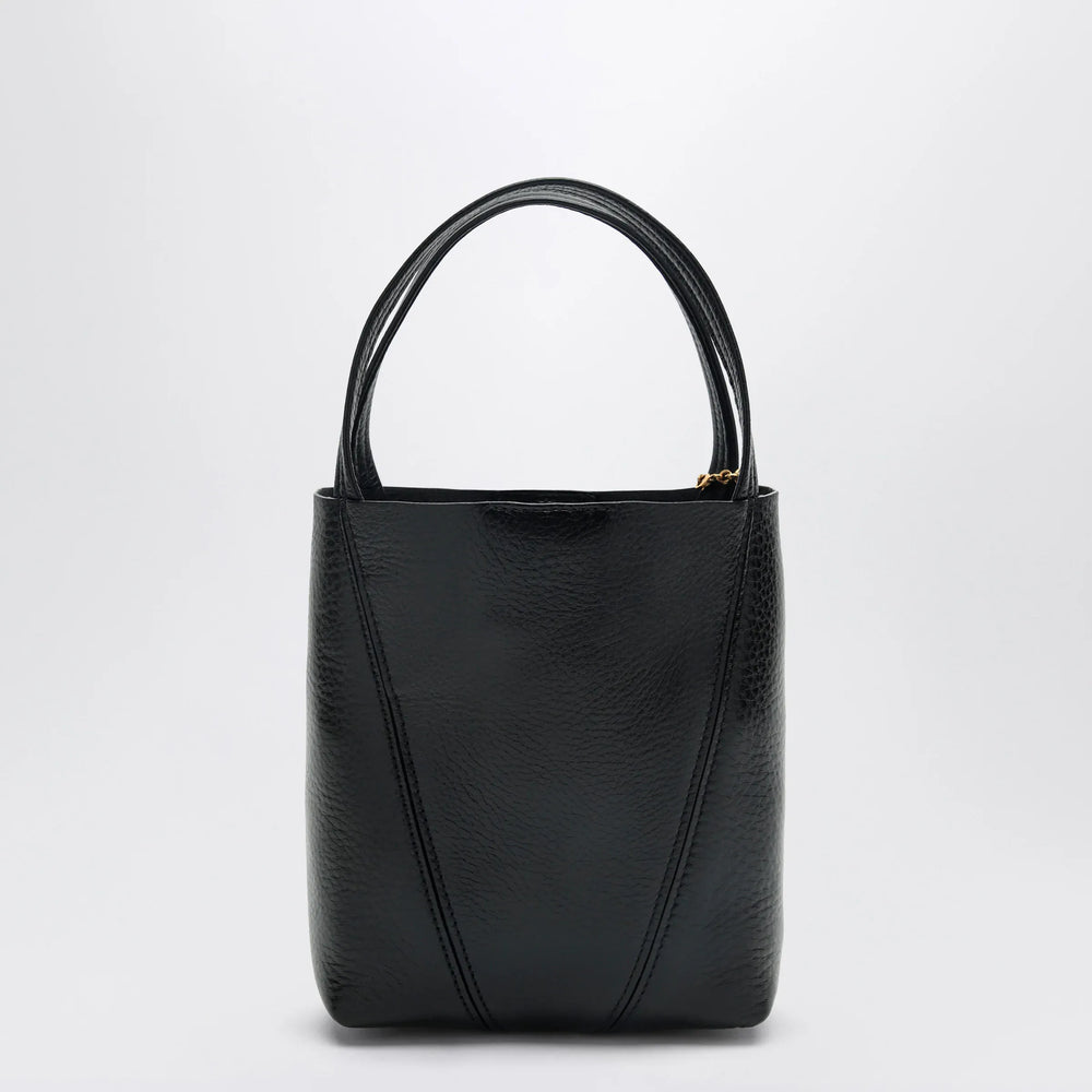 Chloé - Small Spin black leather tote bag Brand Tote Bag U