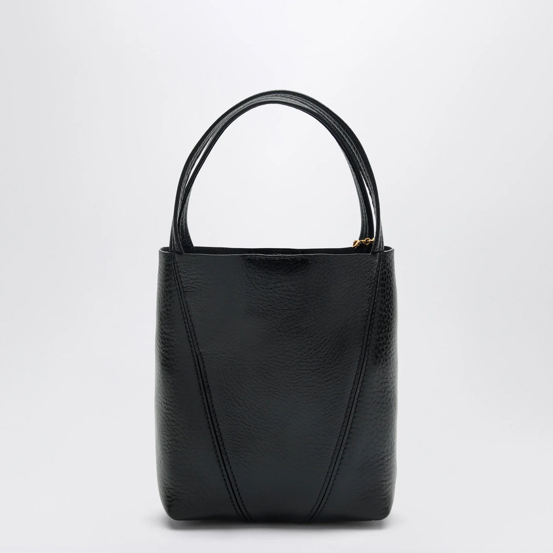 Chloé - Small Spin black leather tote bag Brand Tote Bag U