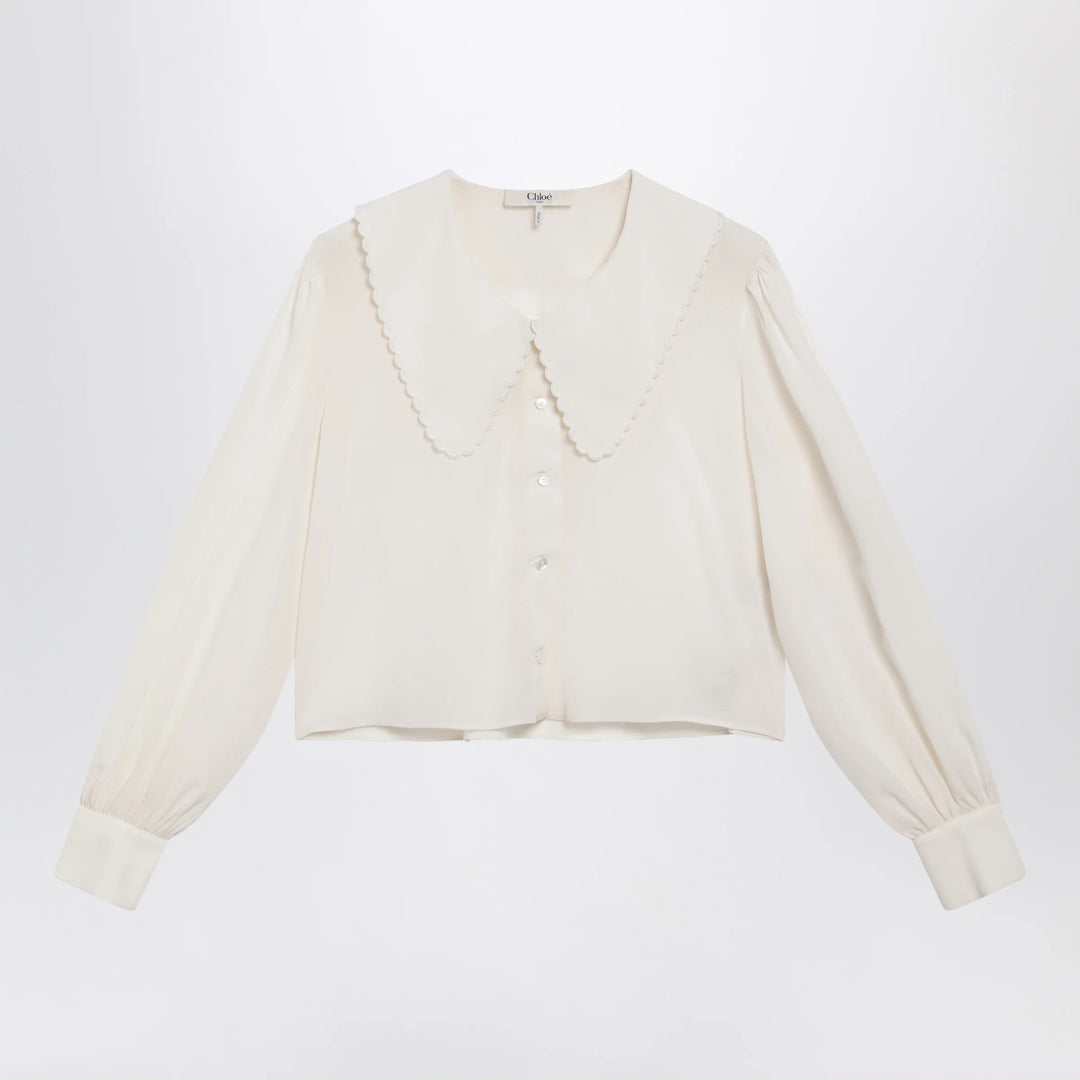 Chloé - Milk white silk blouse