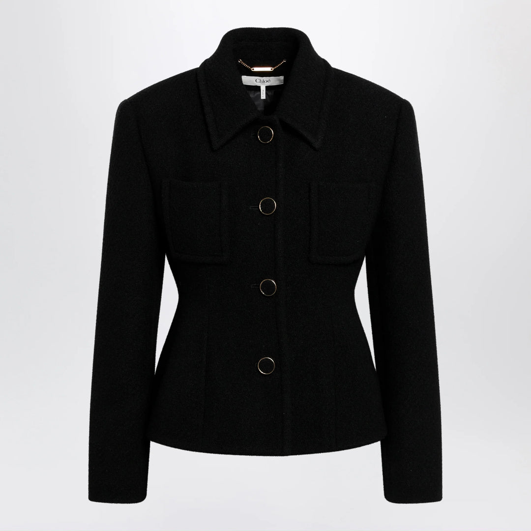 Chloé - Black wool-blend jacket