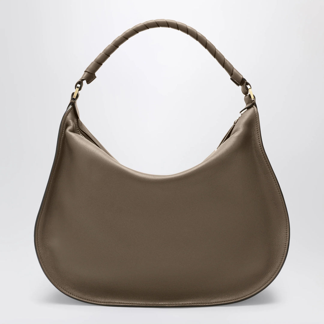 Chloé - Taupe Marcie shoulder bag in leather