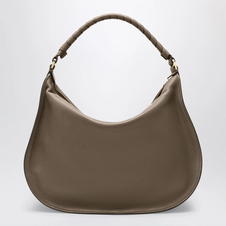 Chloé - Taupe Marcie shoulder bag in leather