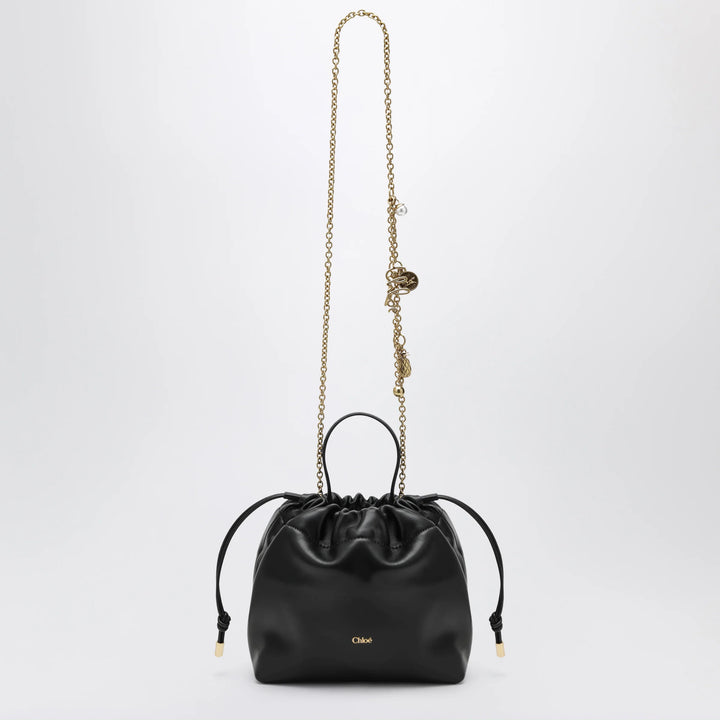 Chloé - Small Icons shoulder bag with chain in lambskin black