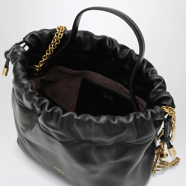 Chloé - Small Icons shoulder bag with chain in lambskin black