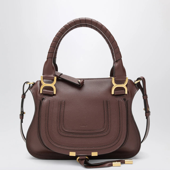 Chloé - Small brown Marcie handbag in leather
