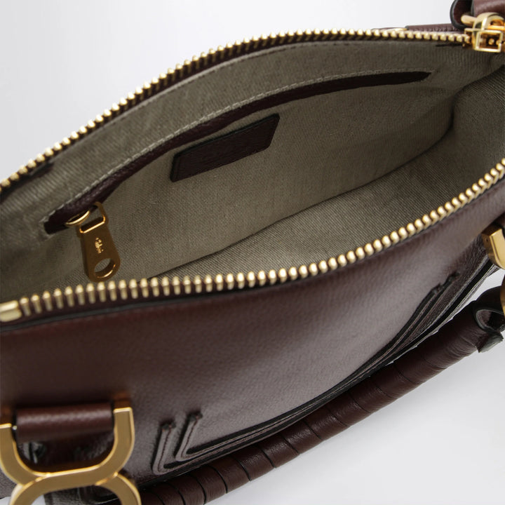 Chloé - Small brown Marcie handbag in leather