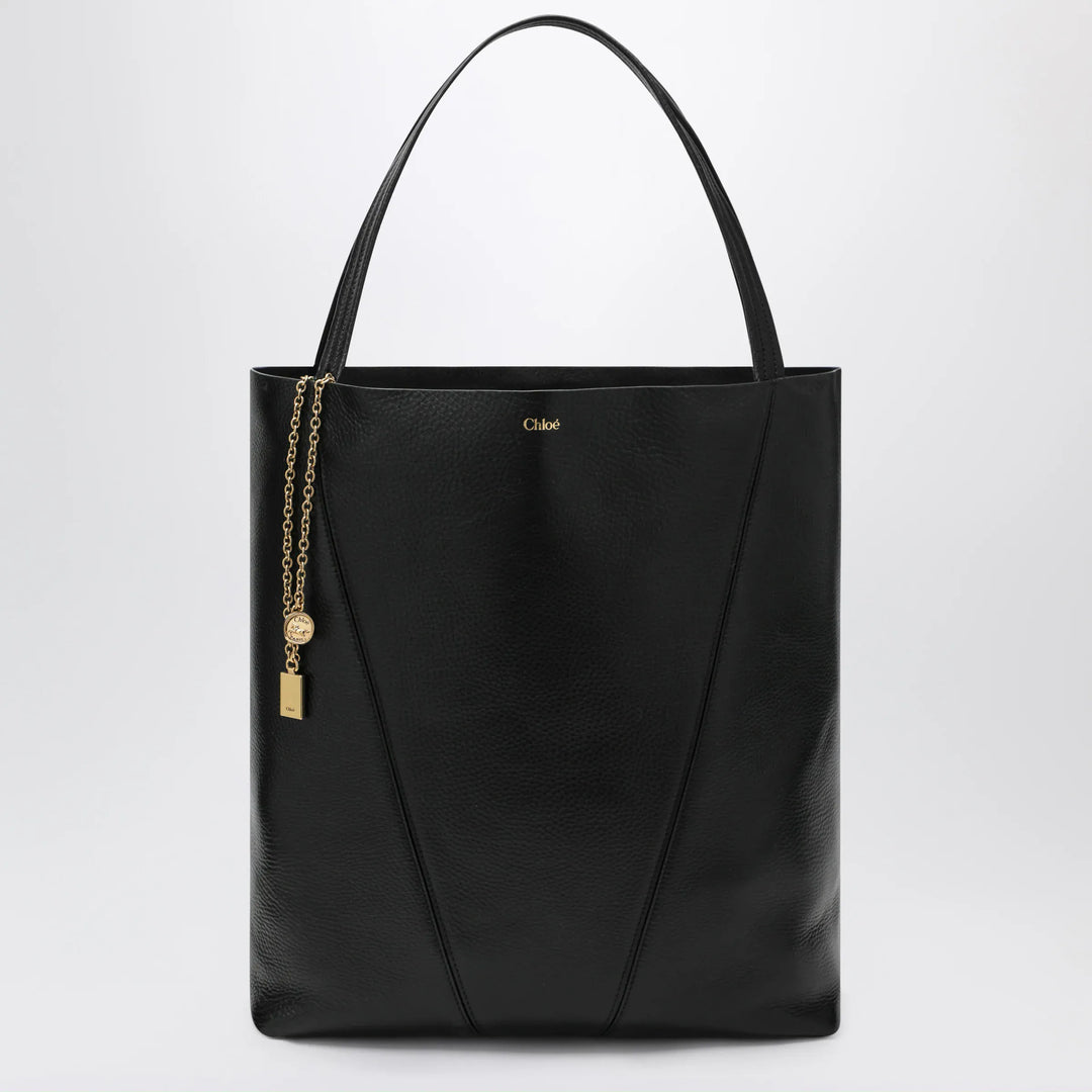 Chloé - Large black Chloé Spin tote bag Brand Apparel & Accessories