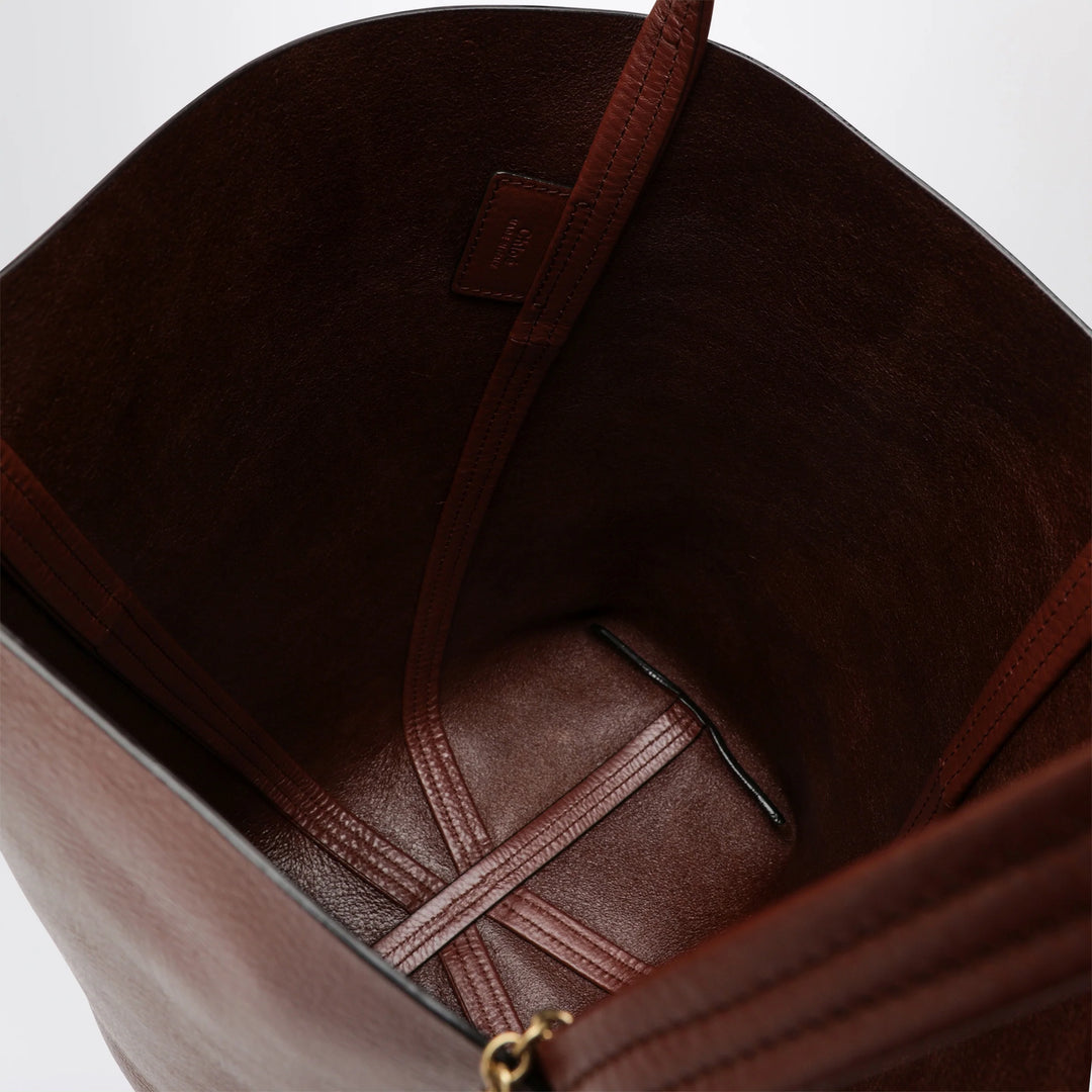 Chloé - Large brown Chloé Spin Tote Bag