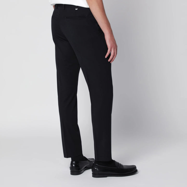 PT Torino - Dieci trousers in black wool blend
