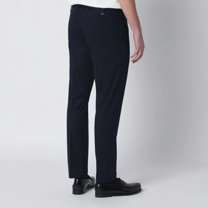 PT Torino - Blue slim-fit cotton-blend trousers Brand Pants