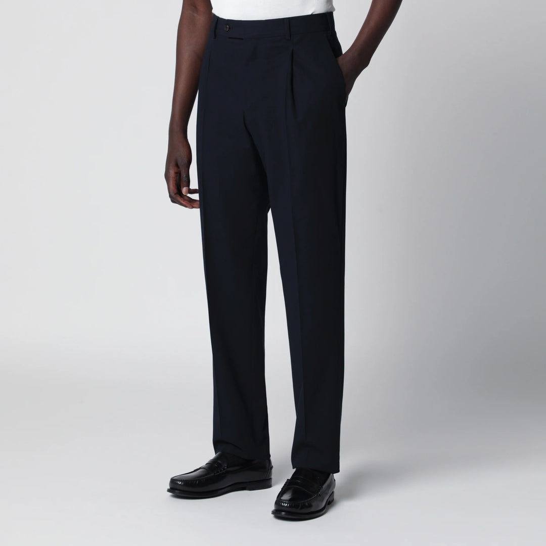 PT Torino - Blue cotton trousers