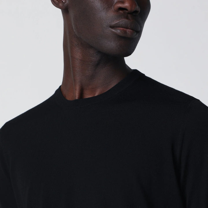 Drumohr - Black wool crew-neck sweater