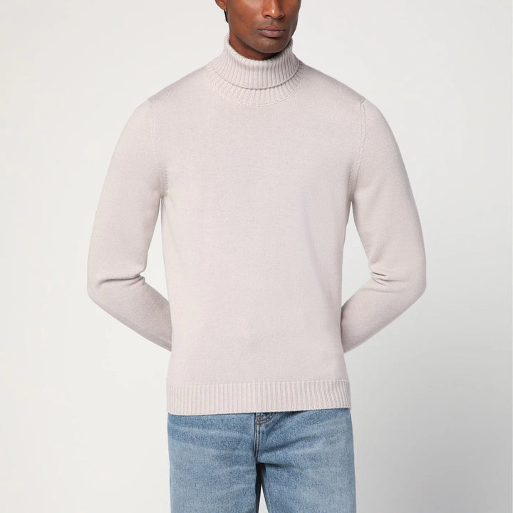 Drumohr - Greige wool turtleneck